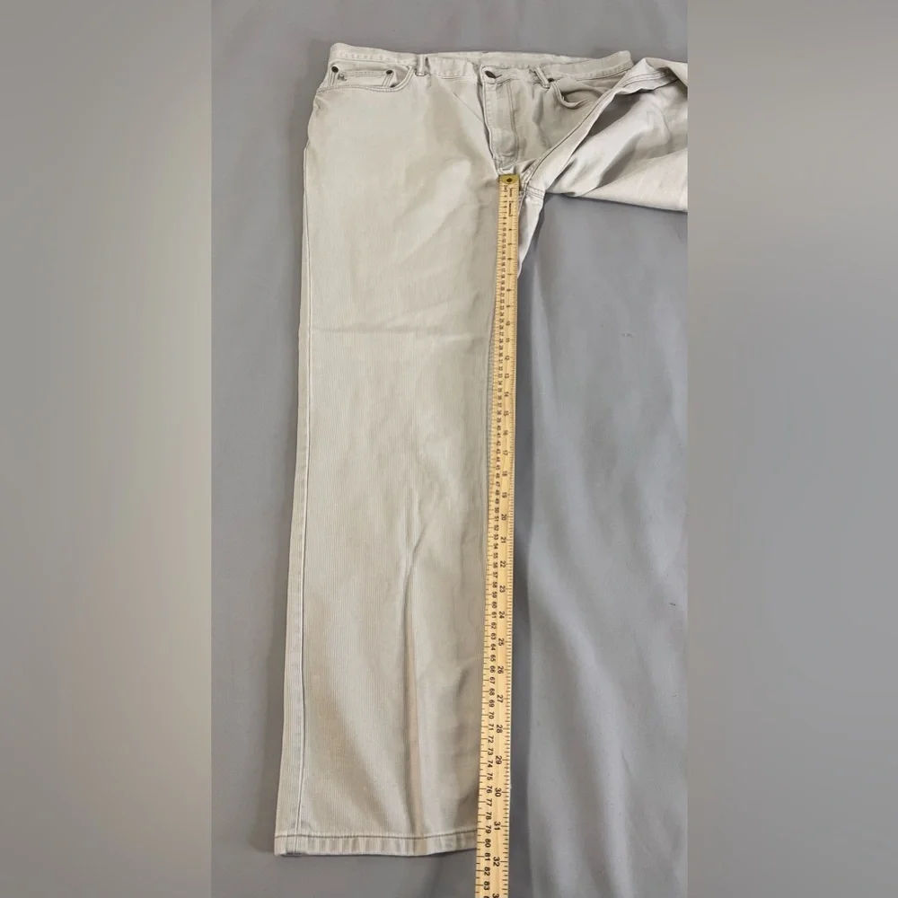 Polo Ralph‎ Lauren Pants Mens 38x32 Ivory  Corduroy Hampton Straight Leg